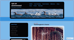 Desktop Screenshot of eyeonenvironment.com